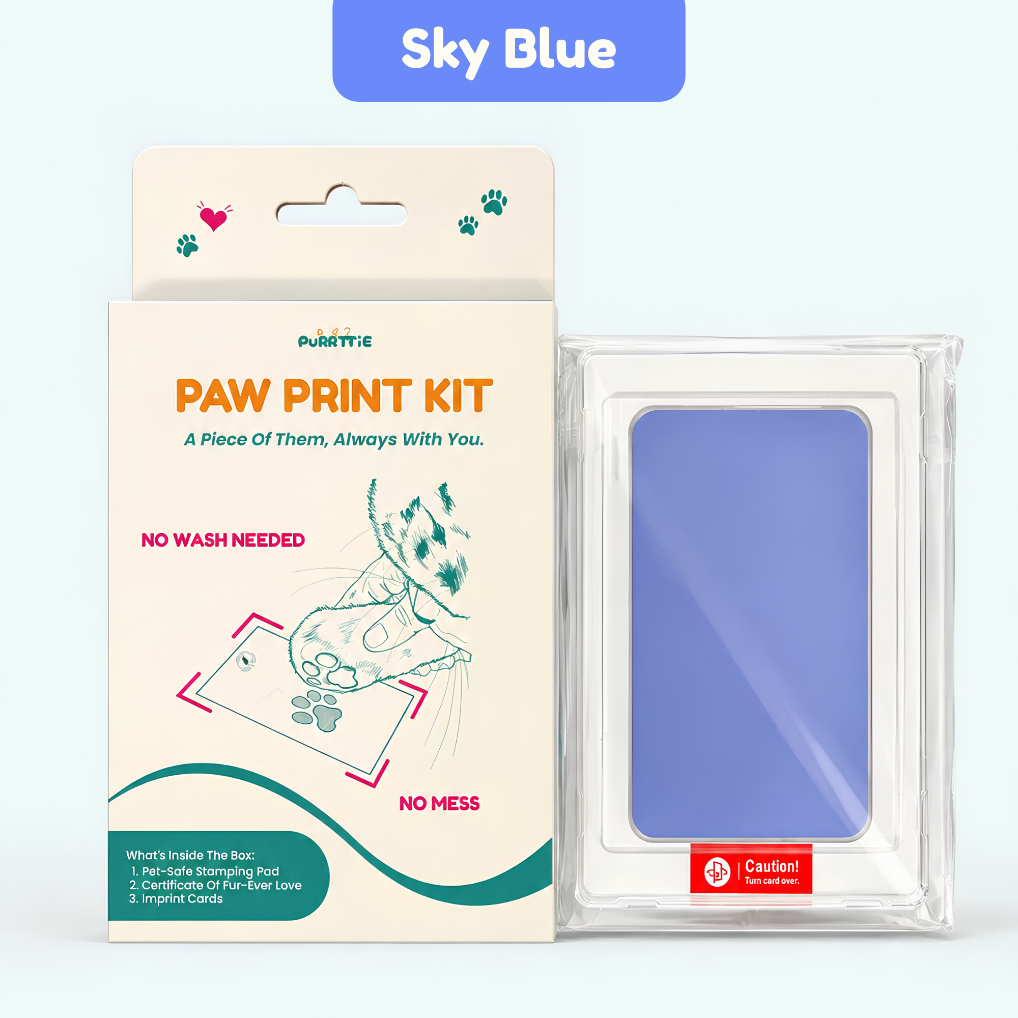No Mess Cat Paw Print Kit