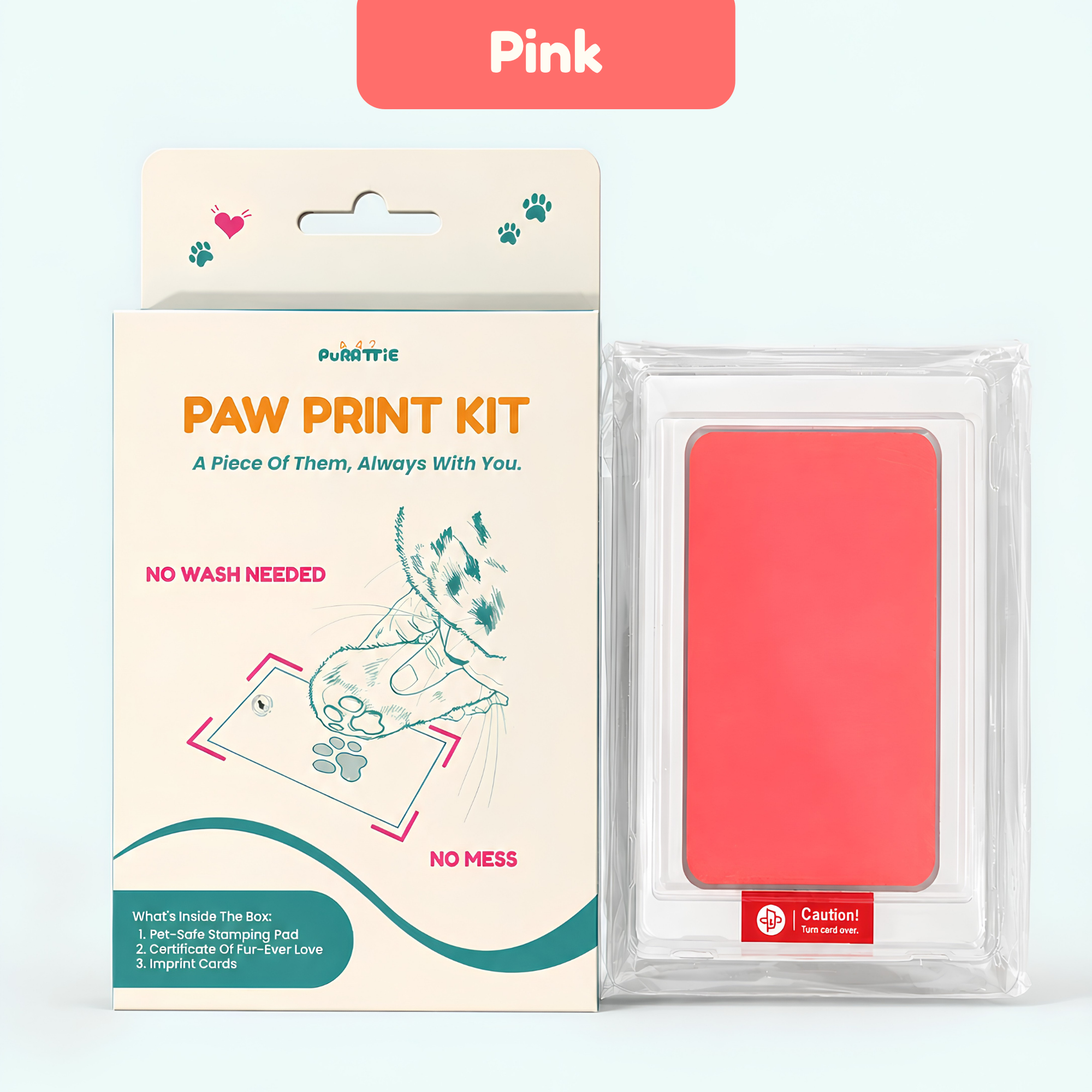 No Mess Cat Paw Print Kit