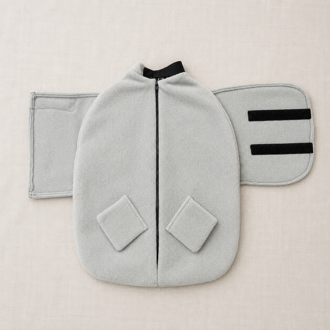 Snug Pro Cat Wrap laid flat showing full size and adjustable closures.