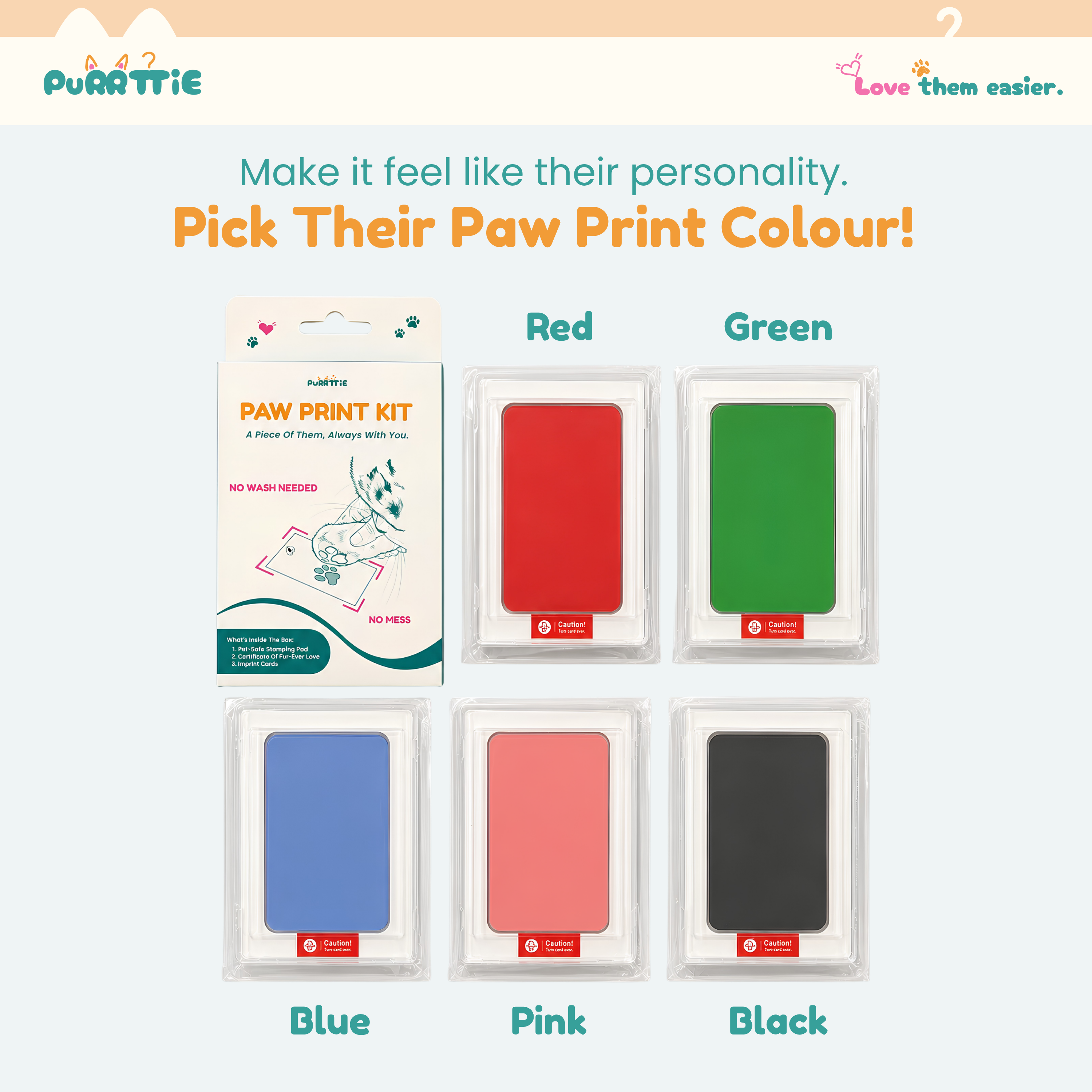No Mess Cat Paw Print Kit