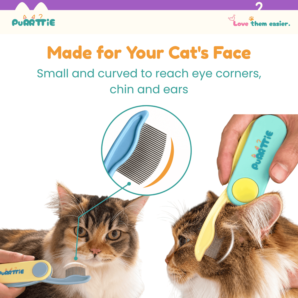 2-in-1 Cat Flea & Grooming Comb