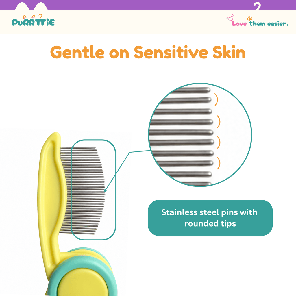 2-in-1 Cat Flea & Grooming Comb