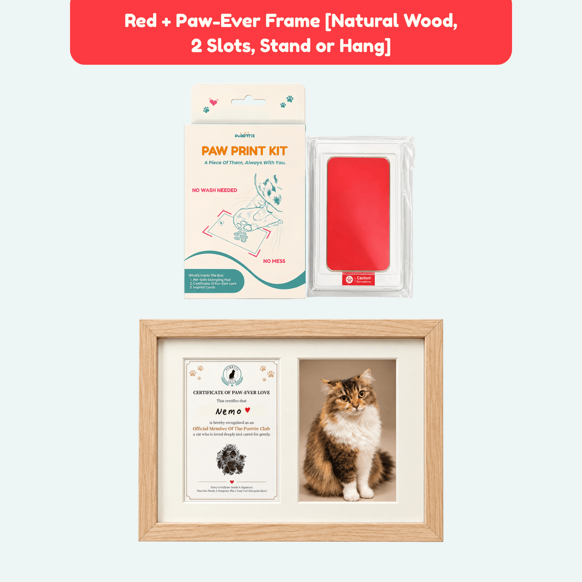 No Mess Cat Paw Print Kit